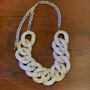 AKIRA Exaggerated Crystal Chain Necklace